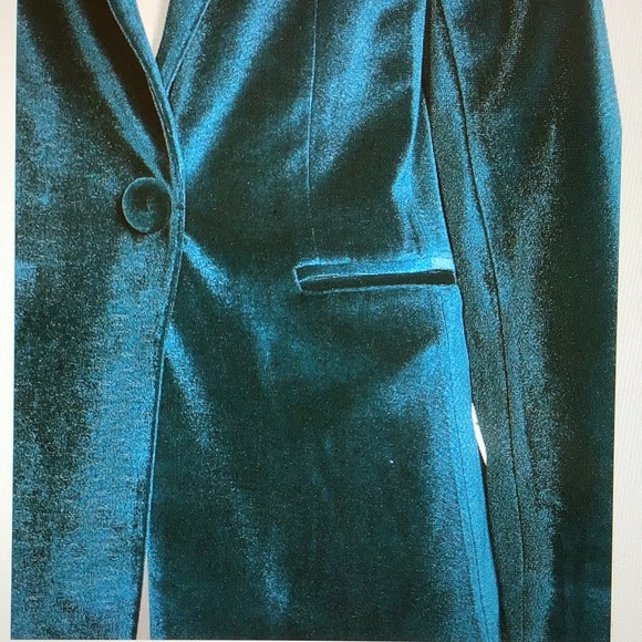🆕 ON SALE NWT Women’s Velvet One Button Blazer - Picture 4 of 11